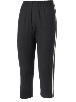 Caprileggings mit kontrastfarbigen Paspeln