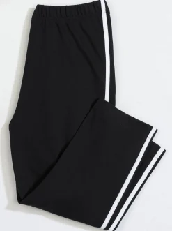 Caprileggings mit kontrastfarbigen Paspeln