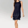 Cocktailkleid mit Rüschen am Saum