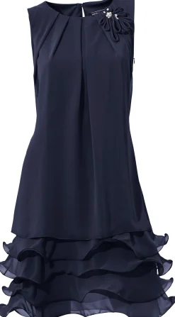 Cocktailkleid mit Rüschen am Saum