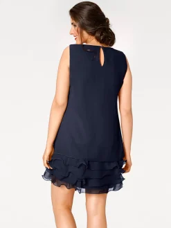 Cocktailkleid mit Rüschen am Saum