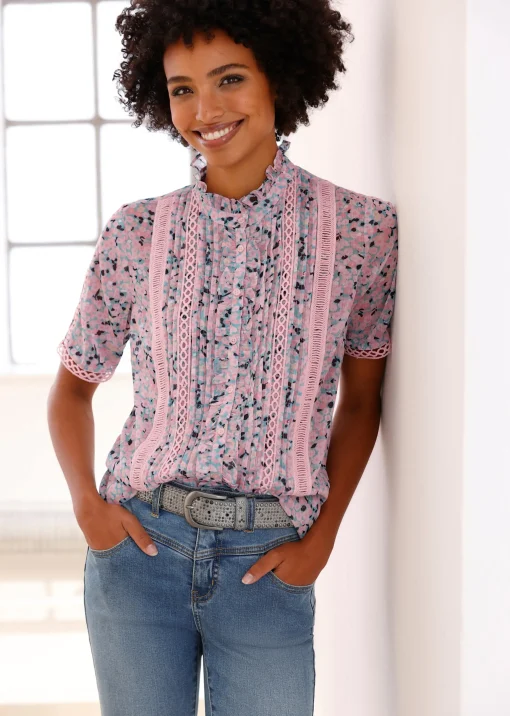 Druckbluse