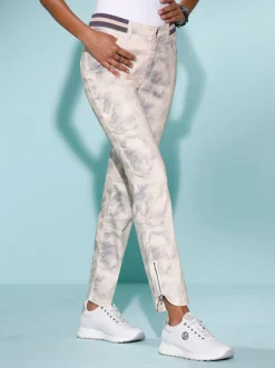 Druckhose in Batik-Optik