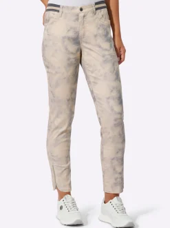 Druckhose in Batik-Optik