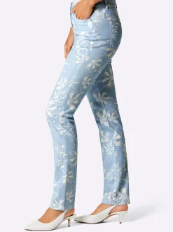 Druckhose mit 55% Lyocell