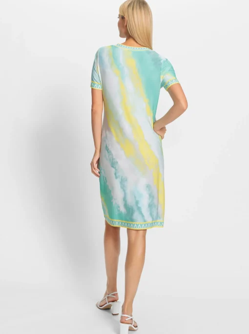 Druckkleid in Batik-Optik