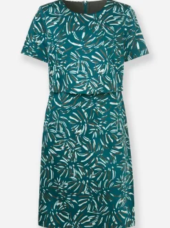 Druckkleid in Baumwoll-Webqualität