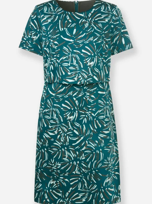 Druckkleid in Baumwoll-Webqualität