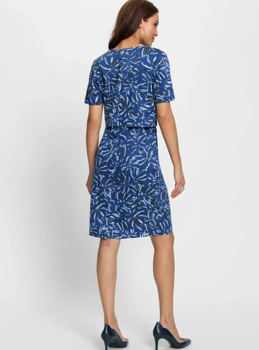 Druckkleid in Baumwoll-Webqualität