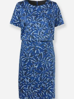 Druckkleid in Baumwoll-Webqualität