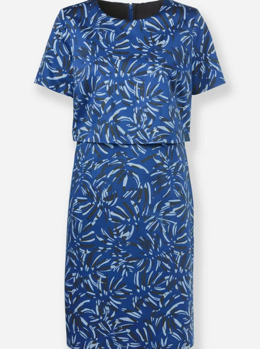 Druckkleid in Baumwoll-Webqualität