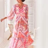 Druckkleid in Maxilänge
