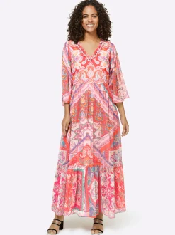 Druckkleid in Maxilänge