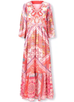 Druckkleid in Maxilänge