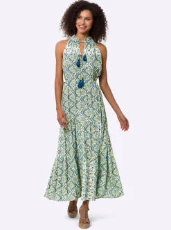 Druckkleid in Maxi-Länge, geblümt