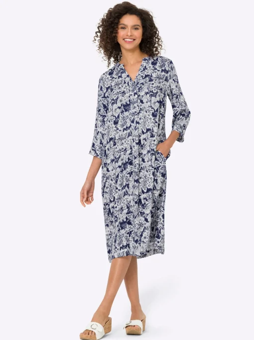 Druckkleid in Modal-Webqualität