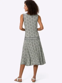 Druckkleid in Wickel-Optik