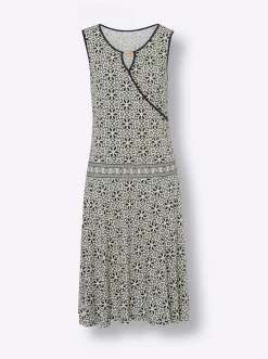 Druckkleid in Wickel-Optik
