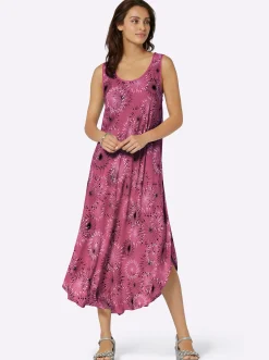 Druckkleid mit Blüten-Muster, figurumspielend