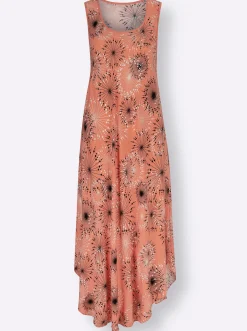 Druckkleid mit Blüten-Muster, figurumspielend
