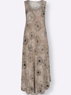 Druckkleid mit Blüten-Muster, figurumspielend