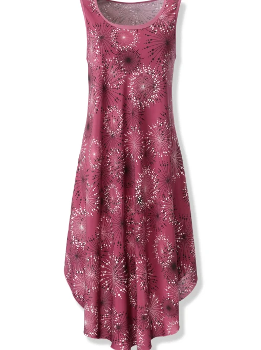 Druckkleid mit Blüten-Muster, figurumspielend