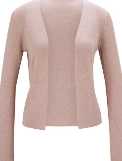 Feinstrickjacke in verschlussloser Form