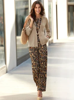 Feinstrickjacke mit regulierbarer Ärmellänge