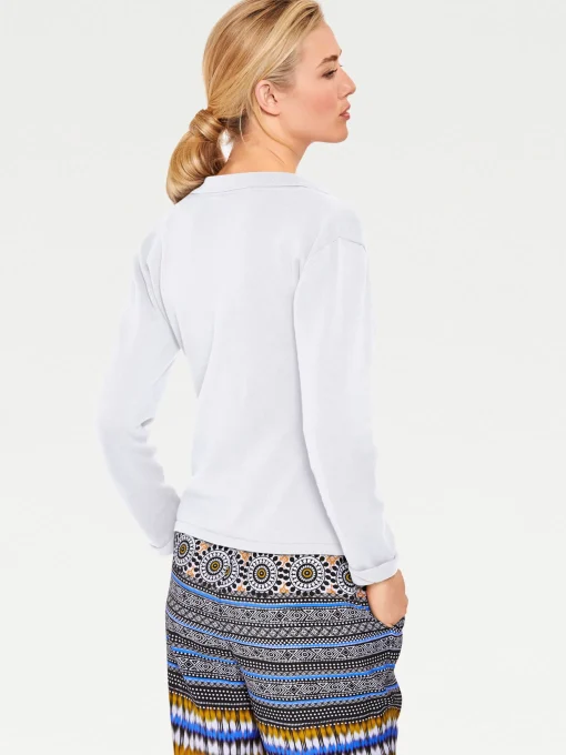 Feinstrickjacke mit Reverskragen