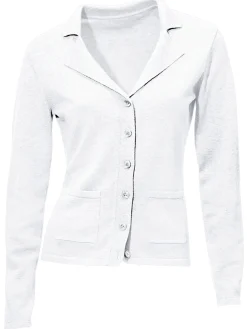 Feinstrickjacke mit Reverskragen
