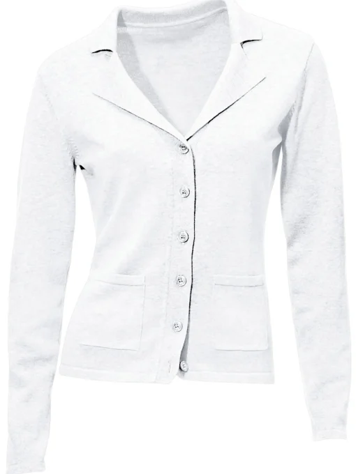 Feinstrickjacke mit Reverskragen