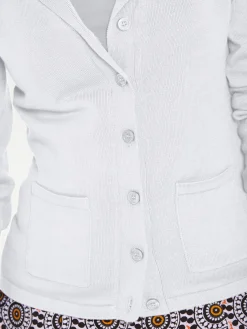 Feinstrickjacke mit Reverskragen