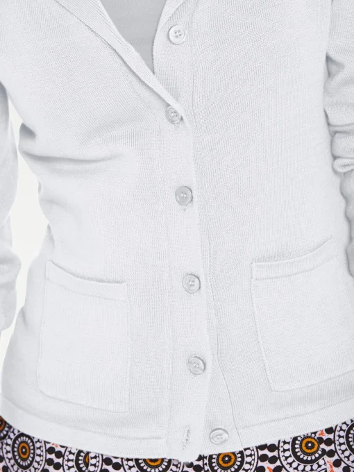 Feinstrickjacke mit Reverskragen