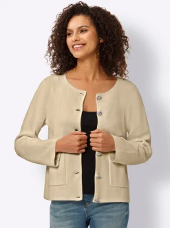 Feinstrickjacke mit Taschen