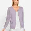 Feinstrickjacke mit 2-Wege-Reißverschluss