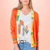 Feinstrickjacke mit Zier-Rippenbündchen
