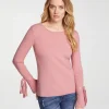 Feinstrickpullover mit Ärmelabschlüssen in Plissee-Optik