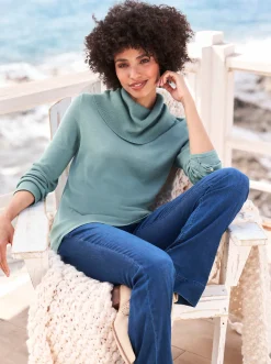Feinstrickpullover mit Rollkragen