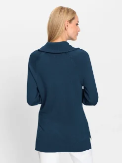 Feinstrickpullover mit Troyerkragen