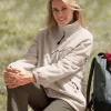 Fleecejacke mit elastischen Ärmelbündchen