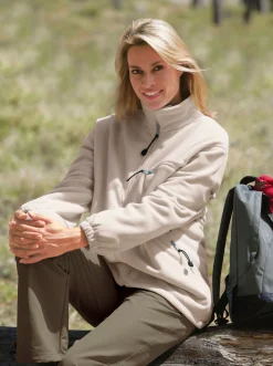 Fleecejacke mit elastischen Ärmelbündchen