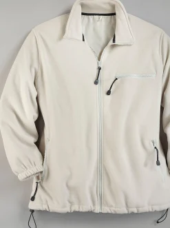Fleecejacke mit elastischen Ärmelbündchen