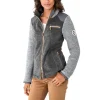 Fleecejacke mit gestrickten Ärmeln