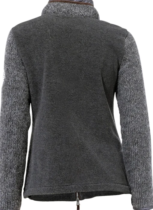 Fleecejacke mit gestrickten Ärmeln