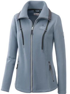 Fleecejacke mit schrägen Reißverschluss-Taschen