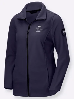 Fleecejacke mit Stehkragen