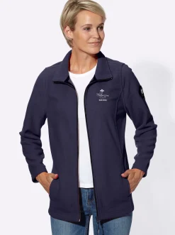 Fleecejacke mit Stehkragen