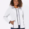 Fleecejacke mit Stickerei
