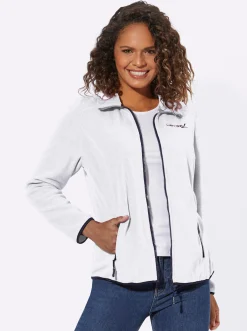 Fleecejacke mit Stickerei