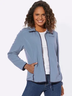 Fleecejacke mit Stickerei
